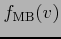 $\displaystyle f_{\rm MB}(v)$